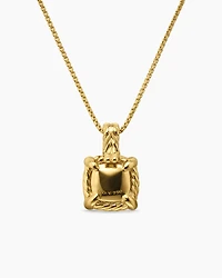 Chatelaine® Pendant Necklace in 18K Yellow Gold with Pavé Diamonds, 11mm