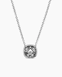 Cushion Pendant Necklace in 18K Gold with Diamonds