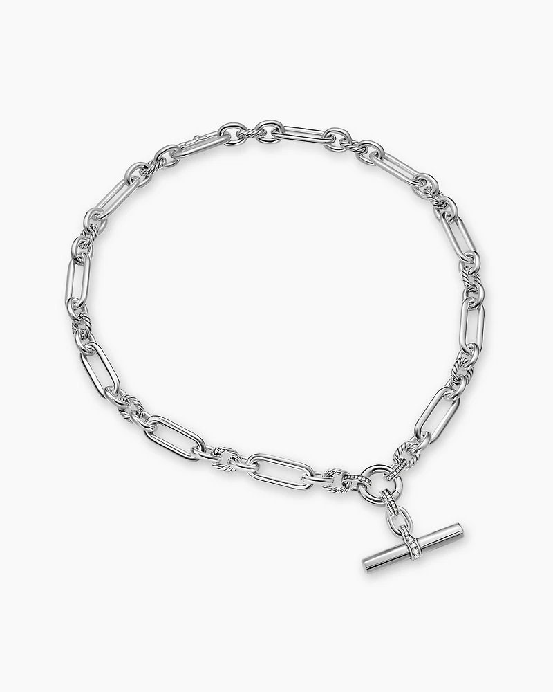 Lexington Chain Necklace with Diamonds, 9.8mm