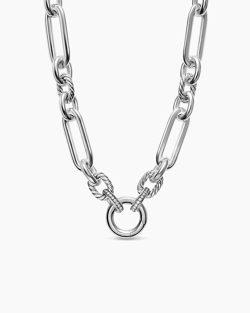 Lexington Chain Necklace with Diamonds, 9.8mm