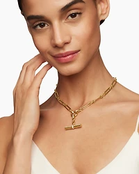 Lexington Chain Necklace 18K Yellow Gold with Diamonds, 4.5mm
