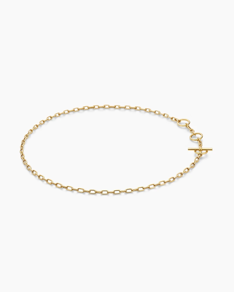 DY Madison® Three Ring Chain Necklace 18K Yellow Gold