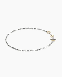 DY Madison® Three Ring Chain Necklace with 18K Yellow Gold