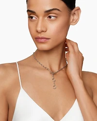 DY Madison® Three Ring Chain Necklace Sterling Silver, 3mm