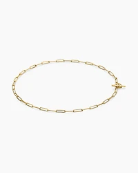 DY Madison® Elongated Chain Necklace 18K Yellow Gold, 3.5mm