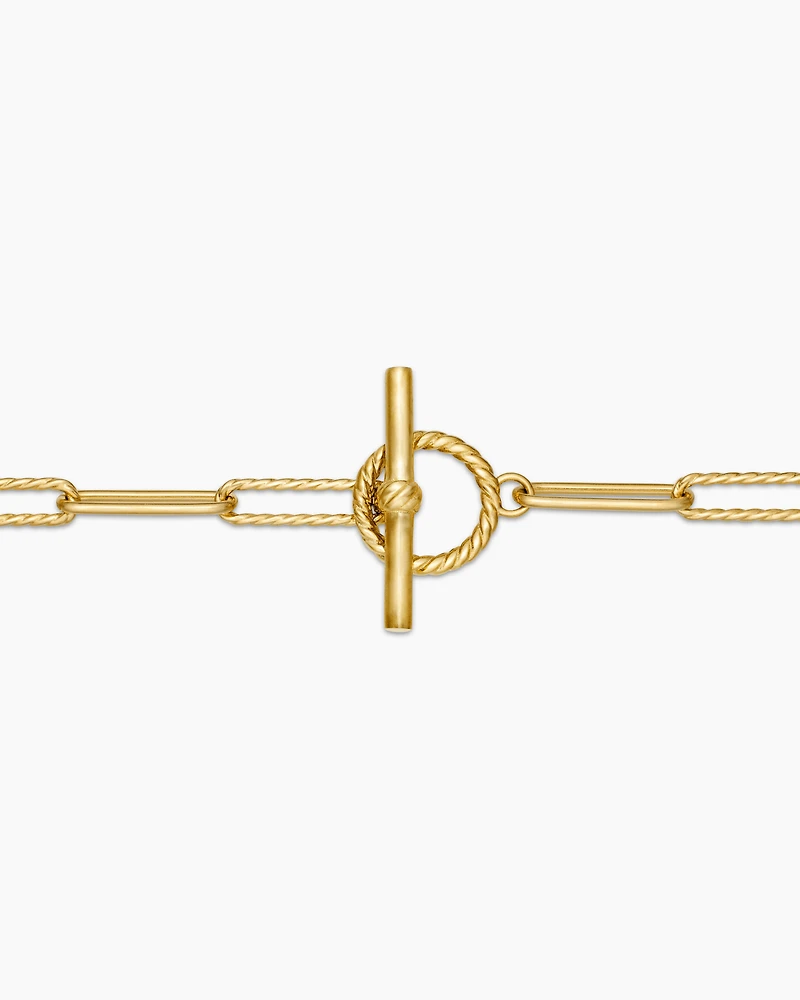 DY Madison® Elongated Chain Necklace 18K Yellow Gold, 3.5mm