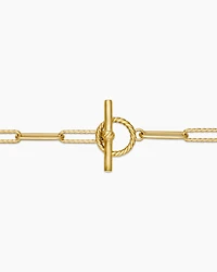 DY Madison® Elongated Chain Necklace 18K Yellow Gold, 3.5mm