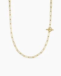 DY Madison® Elongated Chain Necklace 18K Yellow Gold, 3.5mm