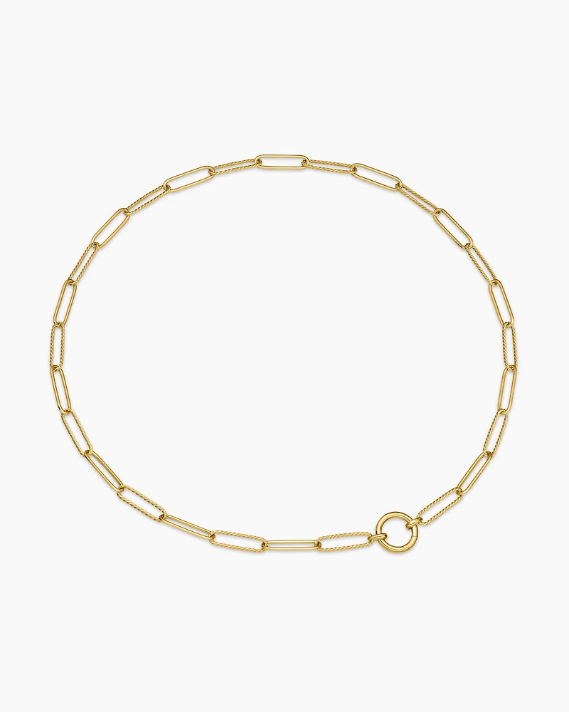 DY Madison® Elongated Chain Necklace in 18K Yellow Gold, 5mm
