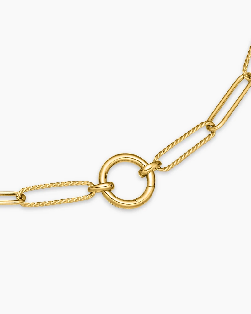 DY Madison® Elongated Chain Necklace in 18K Yellow Gold, 5mm