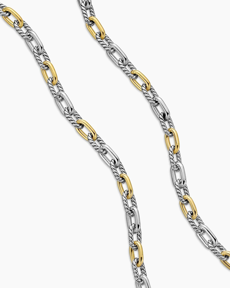 DY Madison® Chain Necklace Sterling Silver with 18K Yellow Gold