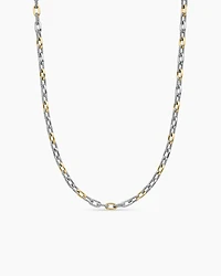 DY Madison® Chain Necklace Sterling Silver with 18K Yellow Gold