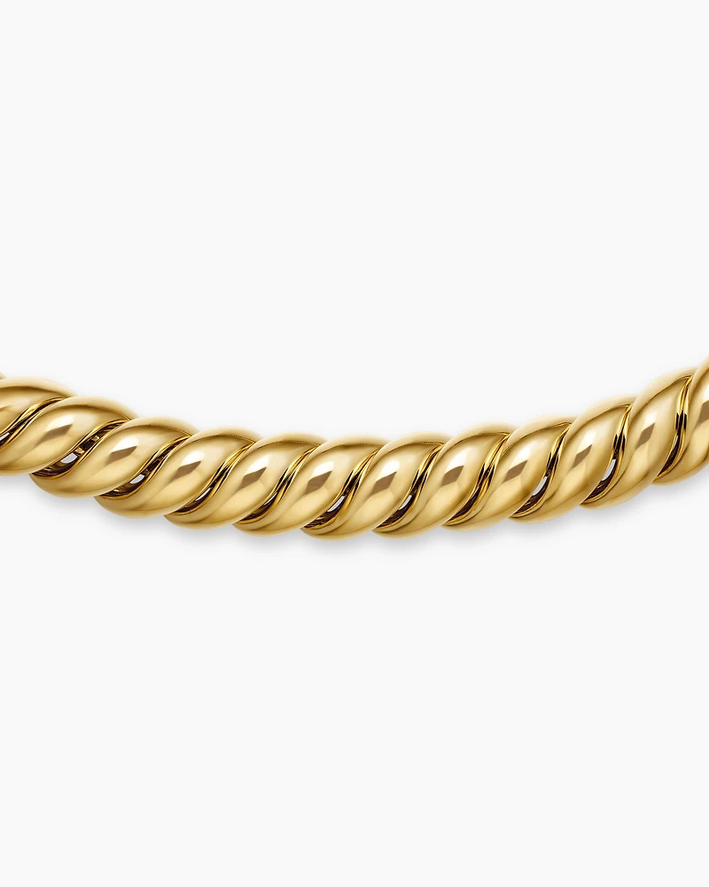 Sculpted Cable Necklace in 18K Yellow Gold