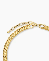 Sculpted Cable Necklace in 18K Yellow Gold
