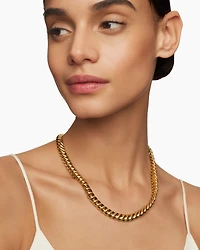 Sculpted Cable Necklace in 18K Yellow Gold