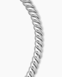 Sculpted Cable Necklace Sterling Silver