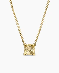 Micro Chatelaine® Pendant Necklace in 18K Yellow Gold with Champagne Citrine, 5mm