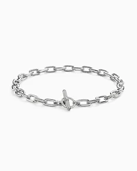DY Madison® Toggle Chain Necklace in Sterling Silver with Diamonds 11mm