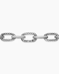 DY Madison® Chain Necklace in Sterling Silver with Diamonds, 11mm