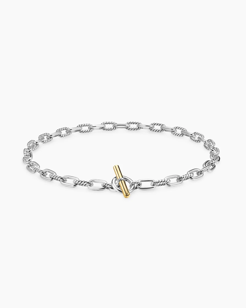 DY Madison® Toggle Chain Necklace Sterling Silver 18K Yellow Gold