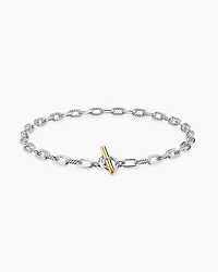 DY Madison® Toggle Chain Necklace Sterling Silver 18K Yellow Gold