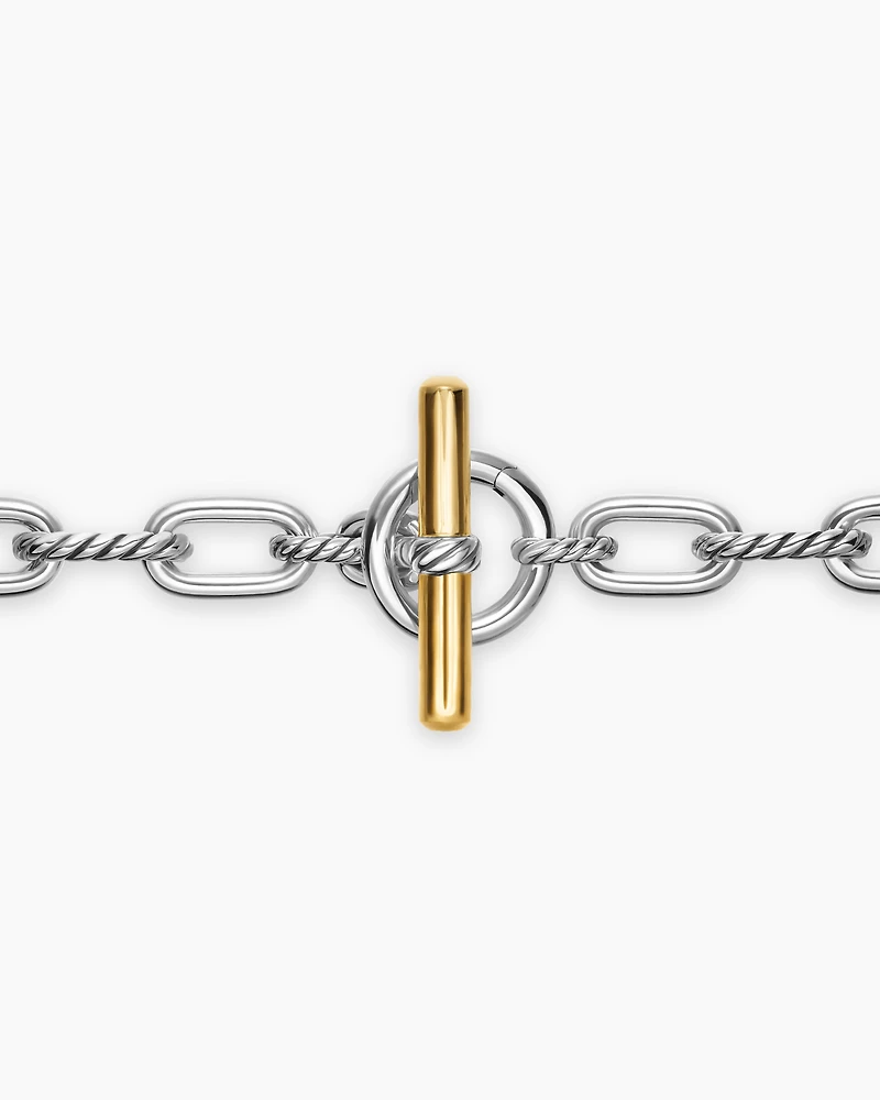 DY Madison® Toggle Chain Necklace Sterling Silver 18K Yellow Gold