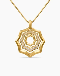 Zig Zag Stax™ Pendant Necklace in 18K Yellow Gold with Diamonds