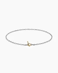 DY Madison® Toggle Chain Necklace Sterling Silver 18K Yellow Gold