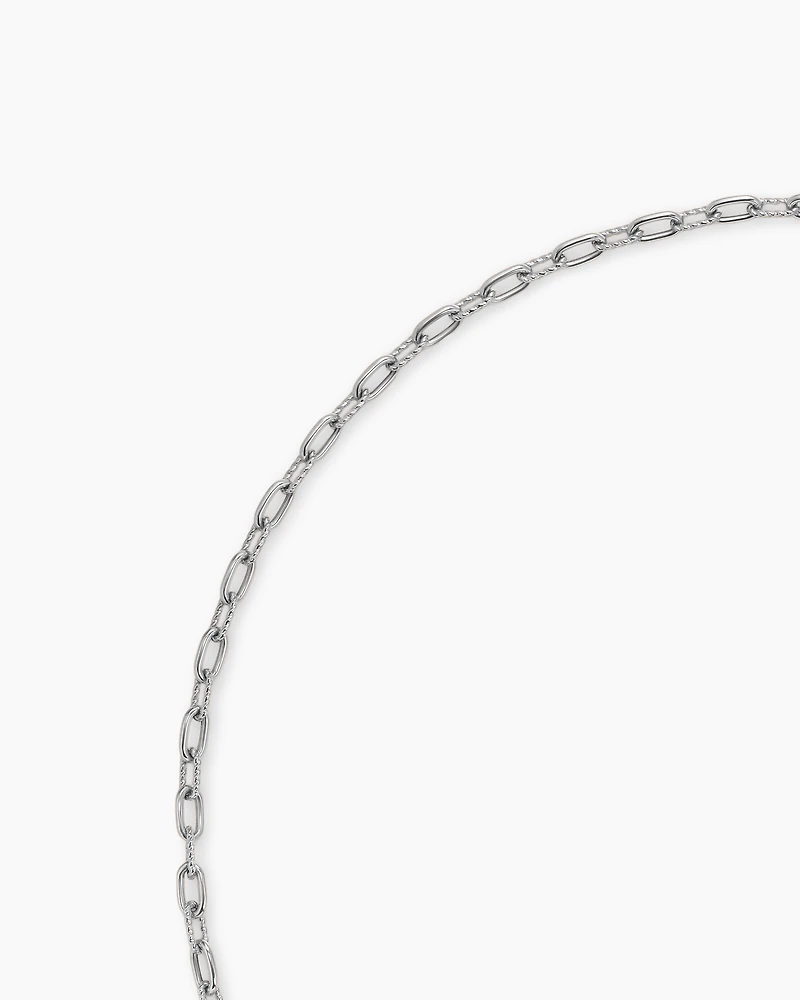 DY Madison® Toggle Chain Necklace Sterling Silver 18K Yellow Gold