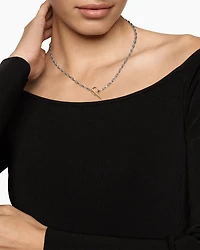 DY Madison® Toggle Chain Necklace Sterling Silver 18K Yellow Gold