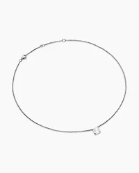 Pearl Classics Necklace in Sterling Silver with Diamonds, 6.5mm