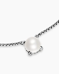 Pearl Classics Necklace in Sterling Silver with Diamonds, 6.5mm