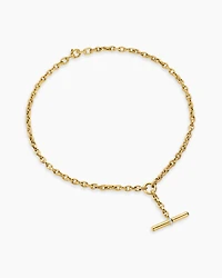 DY Mercer® Petite Toggle Chain Necklace 18K Yellow Gold with Diamonds, 4.5mm