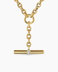 DY Mercer® Petite Toggle Chain Necklace 18K Yellow Gold with Diamonds, 4.5mm