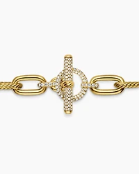 DY Madison® Toggle Chain Necklace 18K Yellow Gold with Diamonds, 11mm