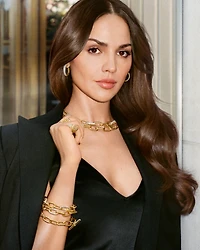 DY Madison® Toggle Chain Necklace 18K Yellow Gold with Diamonds, 11mm