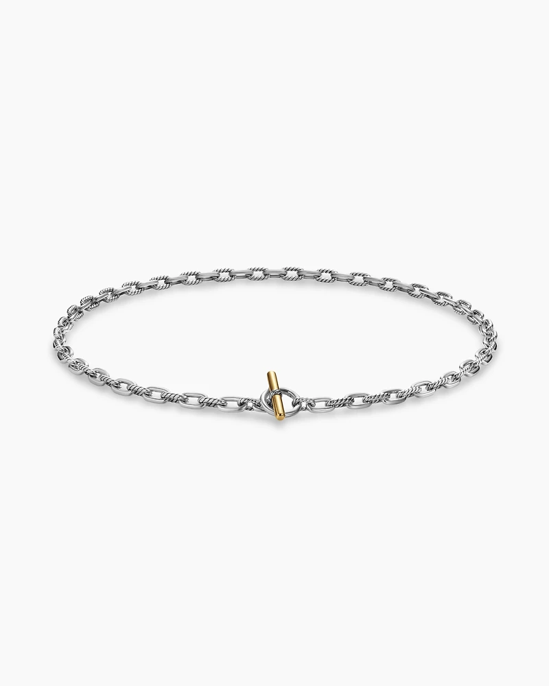 DY Madison® Toggle Chain Necklace Sterling Silver 18K Yellow Gold
