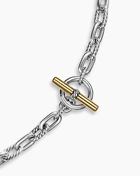 DY Madison® Toggle Chain Necklace Sterling Silver 18K Yellow Gold