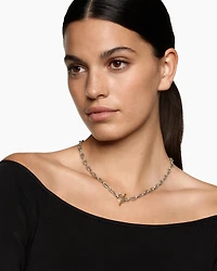DY Madison® Toggle Chain Necklace Sterling Silver 18K Yellow Gold