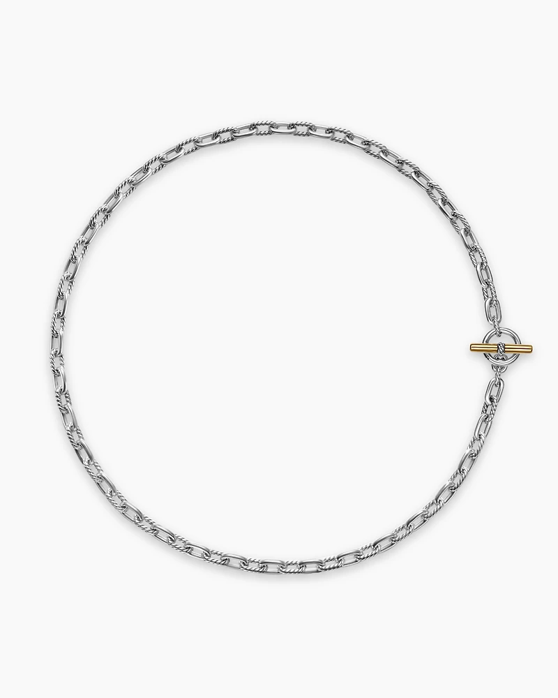 DY Madison® Toggle Chain Necklace Sterling Silver 18K Yellow Gold
