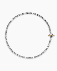 DY Madison® Toggle Chain Necklace Sterling Silver 18K Yellow Gold