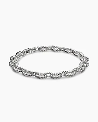 Sculpted Cable Oval Link Necklace Sterling Silver, 18mm