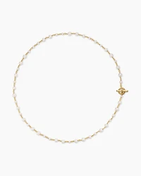 Pearl Classics Toggle Chain Necklace 18K Yellow Gold, 4.5mm
