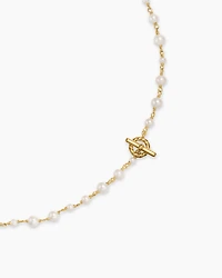 Pearl Classics Toggle Chain Necklace 18K Yellow Gold, 4.5mm