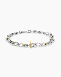 DY Mercer® Chain Necklace Sterling Silver with 18K Yellow Gold and Diamonds