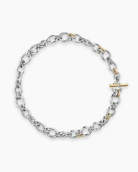 DY Mercer® Chain Necklace Sterling Silver with 18K Yellow Gold and Diamonds