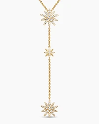 Starburst Y Necklace in 18K Yellow Gold with Diamonds, 76.7mm