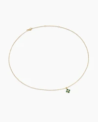 Petite Modern Renaissance® Pendant Necklace in 18K Yellow Gold with Emeralds and Diamond, 9.2mm