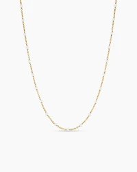 Pearl Classics Station Necklace 18K Yellow Gold, 3.5mm