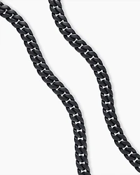 Curb Chain Necklace Black Titanium